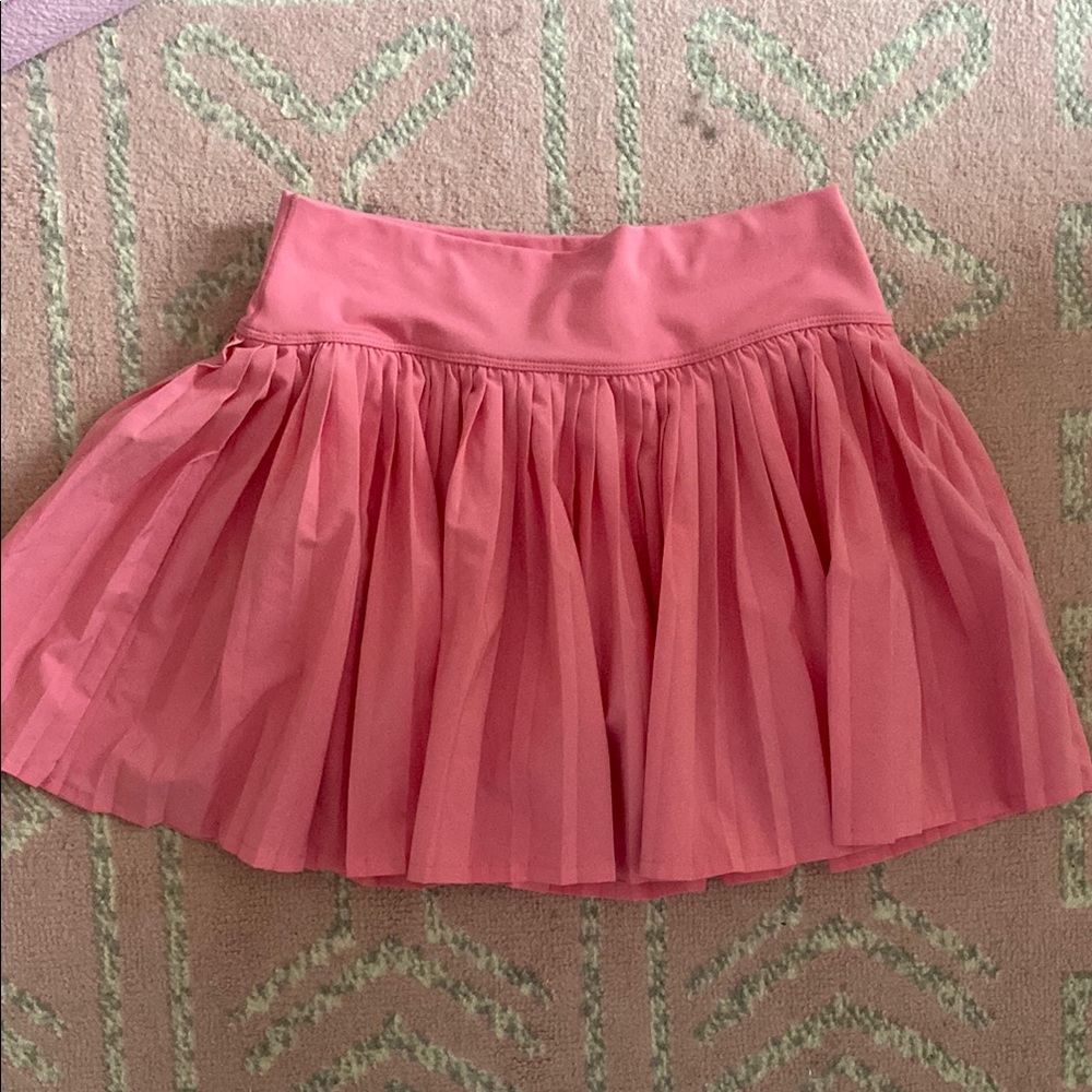 Pink Pleated tennis Skirt